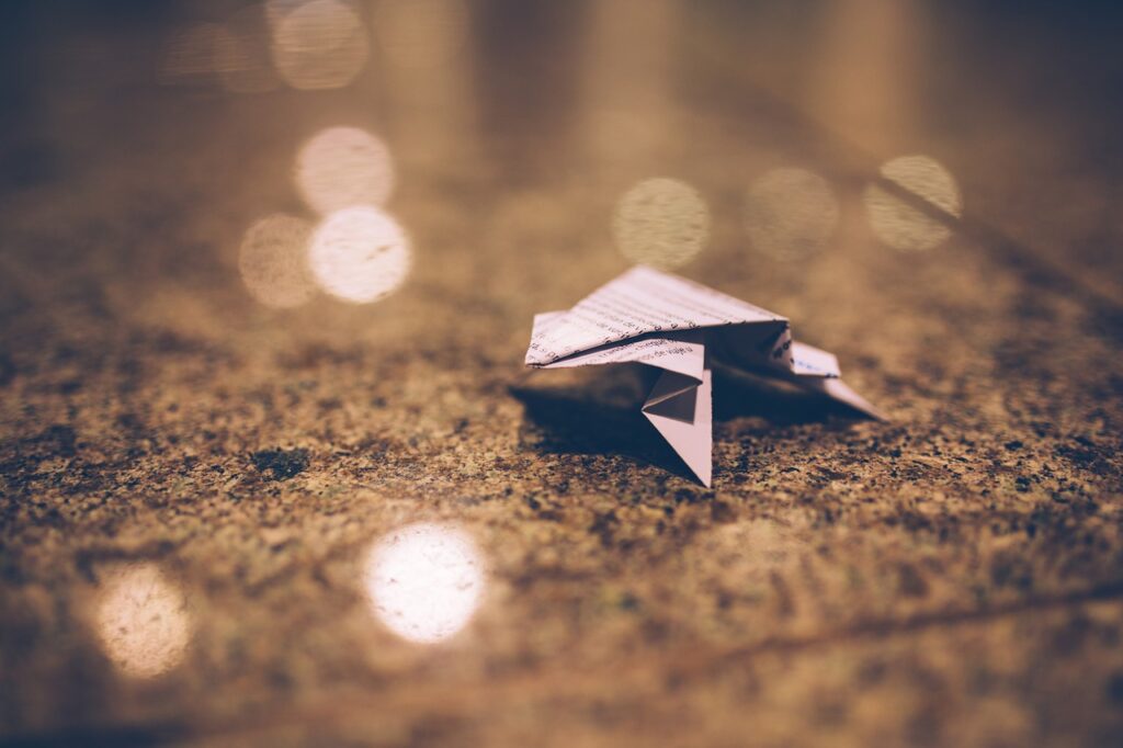 Activité créatives thème animaux : Grenouille en origami